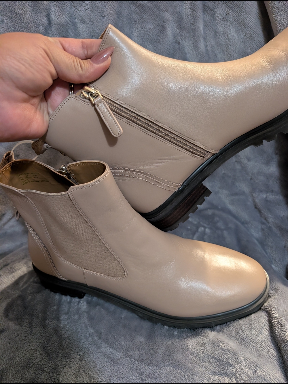 Kate Spade Leather Zip-Detail Ankle Boots View 6